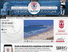 Tablet Screenshot of futsalchiclana.com